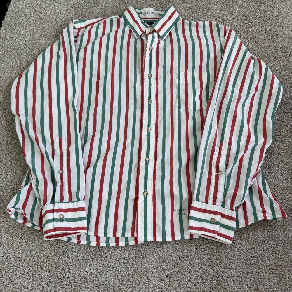 Kountz & Rider Shirt Mens Medium Multicolor Stripe Long Sleeve Button Up Casual